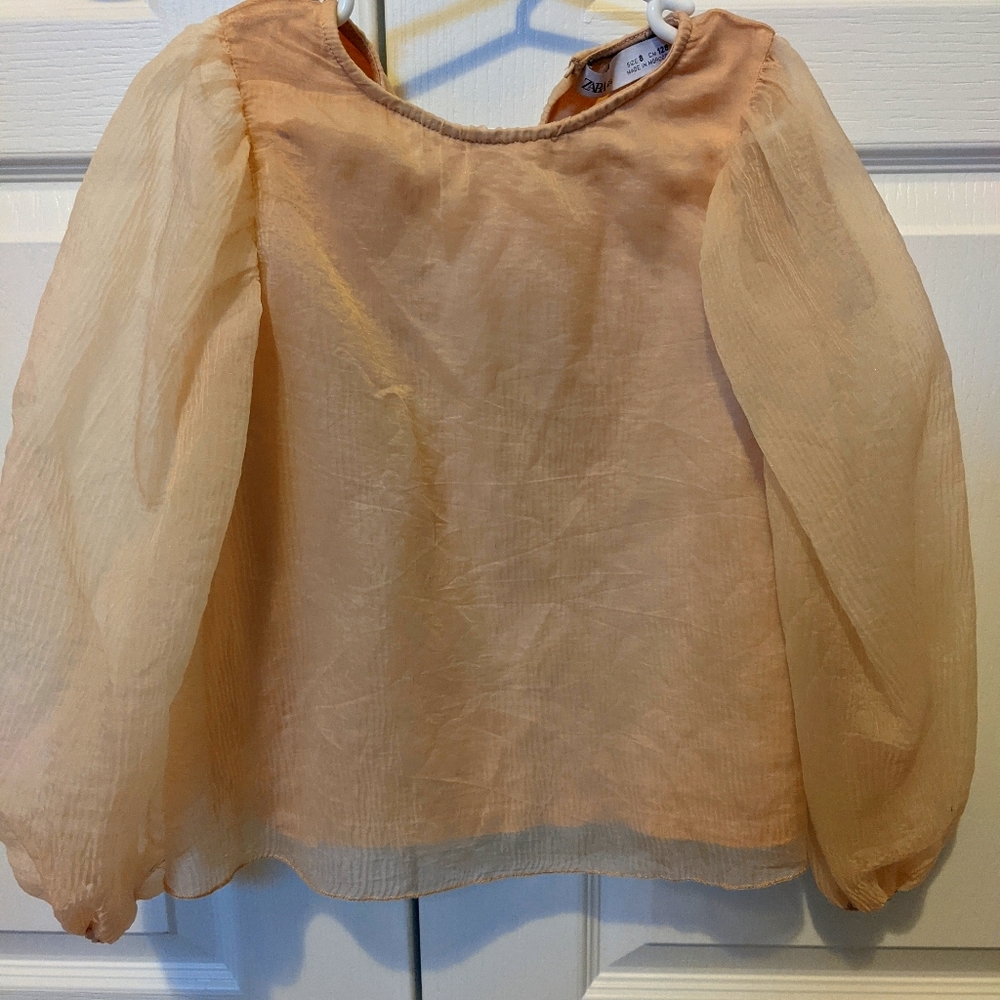 Zara Shirts & Tops | Zara Pink blouse